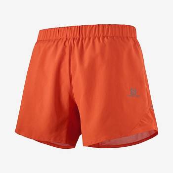 Orange Men's Salomon CROSS REBEL 5'' Shorts | USA-L2292