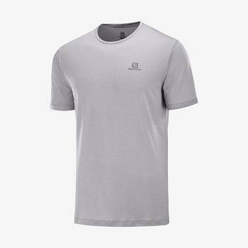 White Men's Salomon AGILE TRAINING T Shirts | USA-S1030