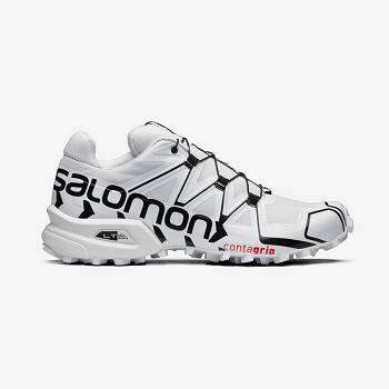 White Men's Salomon SPEEDCROSS OFFROAD Sneakers | USA-O2204