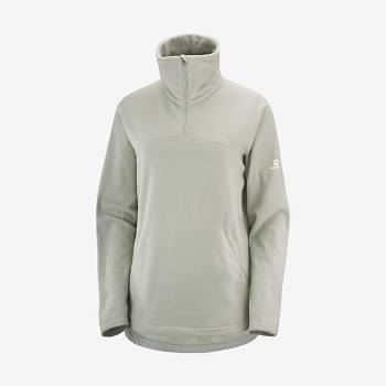 White Women's Salomon ESSENTIAL COSY FLEECE Hoodie | USA-W3980