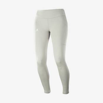 White Women's Salomon OUTLINE Running Tights | USA-L1725