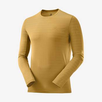 Yellow Men's Salomon OUTLINE T Shirts | USA-L1963