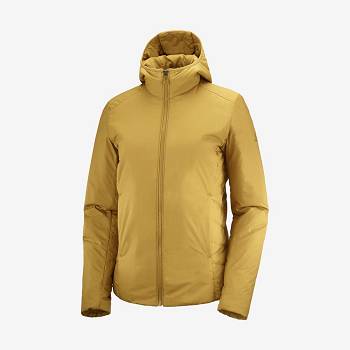 Yellow Women's Salomon OUTRACK INSULATED Insulated Jackets | USA-L2516